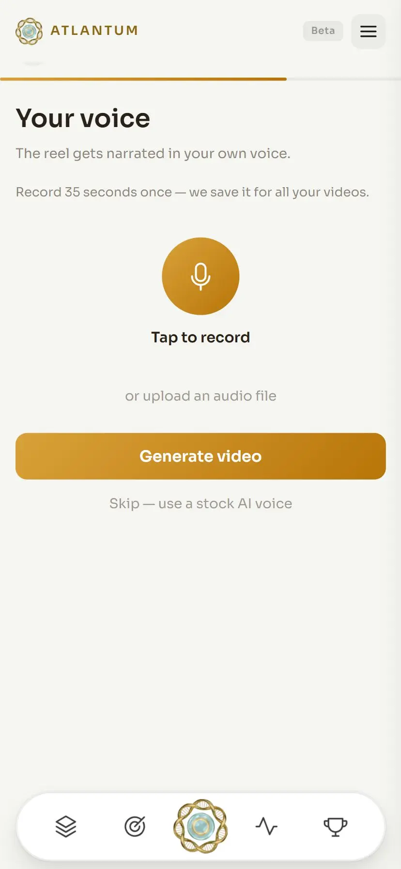 Recording your voice